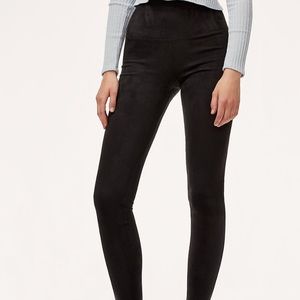 Aritzia Wilfred Daria Faux Suede Leggings, Black